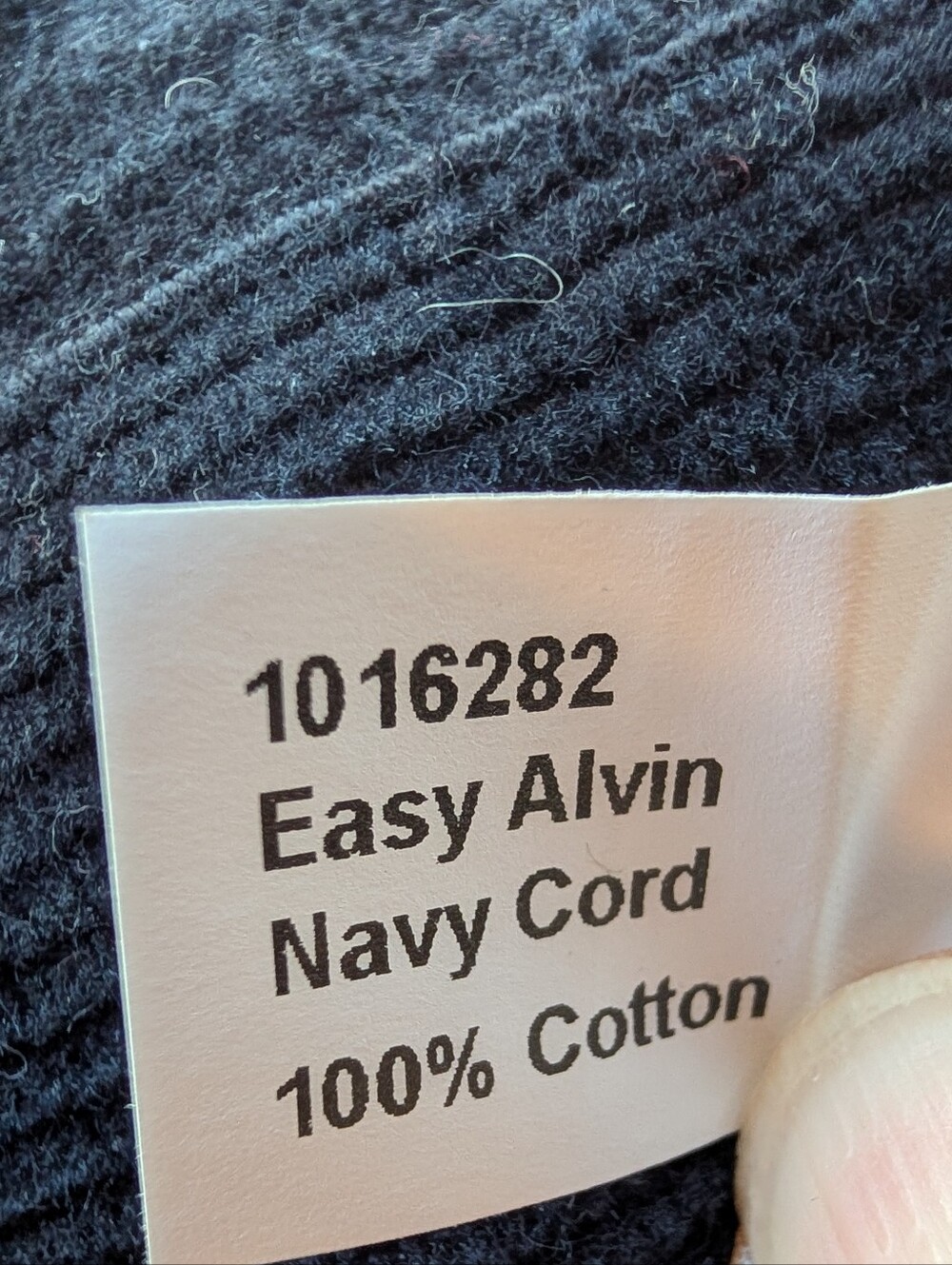 Nudie Jeans Easy Alvin Navy Cord Men's Pants - Picture 6 of 8
